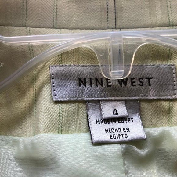 Light Green Striped Blazer - Nine West - Picture 5 of 6